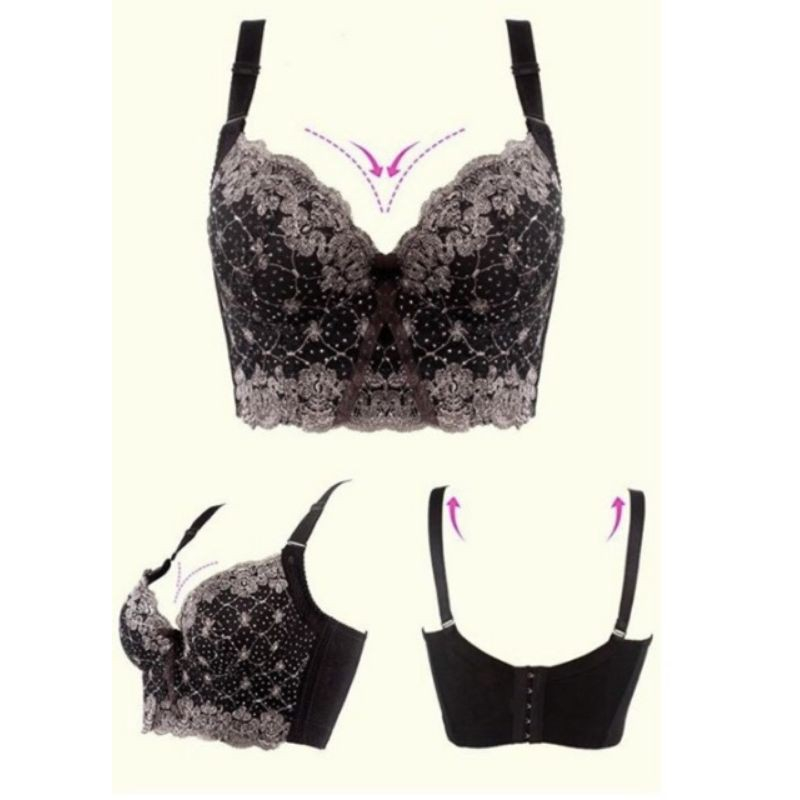 ÁO BRA CORSET CHE MỠ LƯNG - BẢN TO 5 MÓC CÀI - Loại có đệm