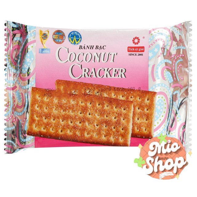 Bánh quy đường Coconut Cracker Bánh bạc vuông