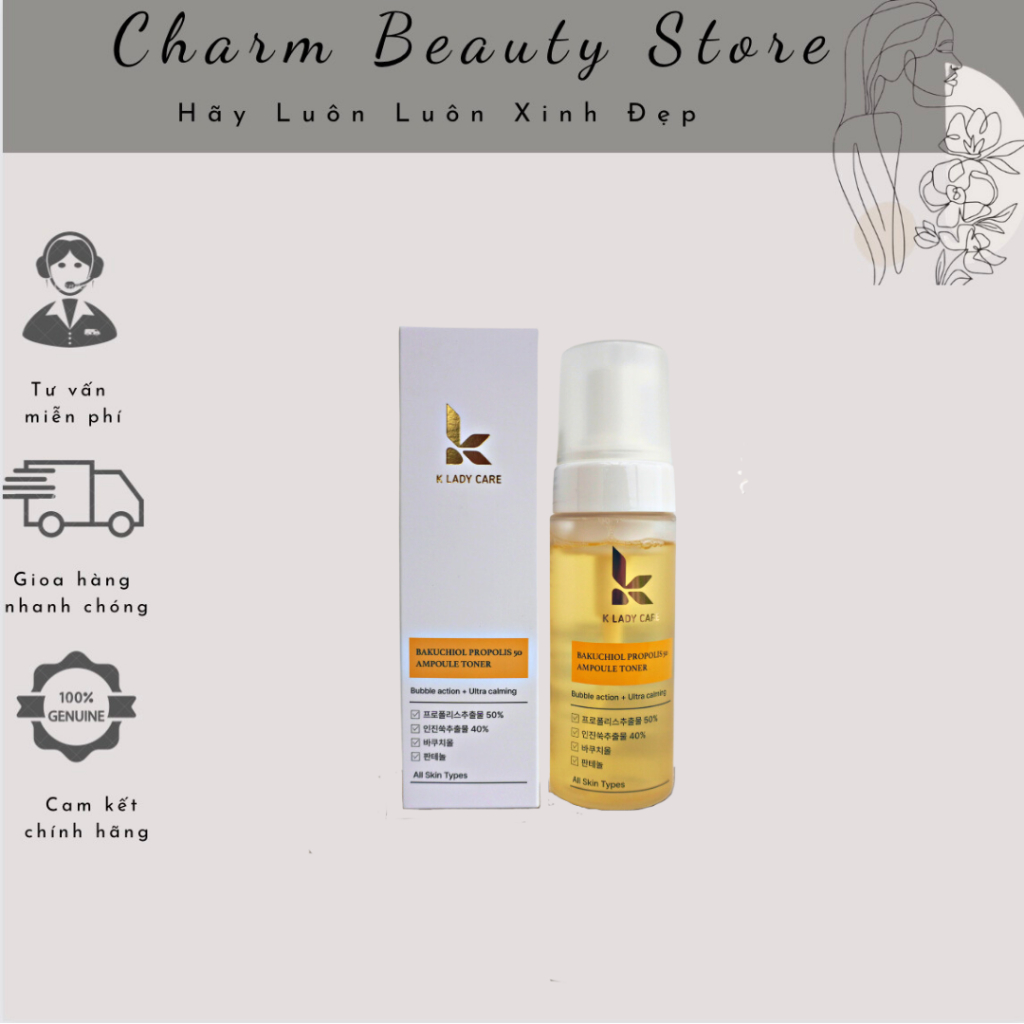 Nước Hoa Hồng Keo Ong Giảm Nếp Nhăn, Làm Sáng Da Hàn Quốc K Lady Care 150ml