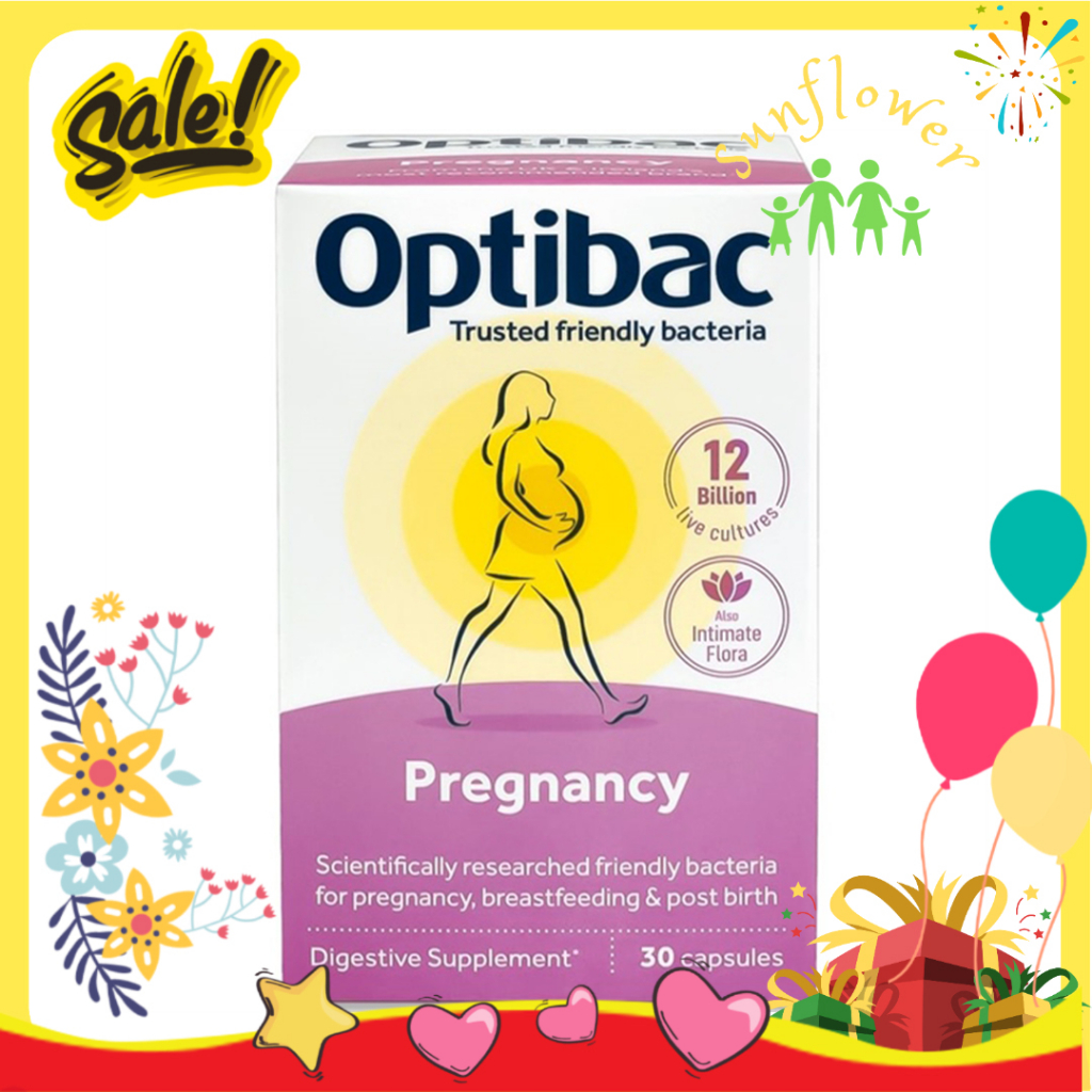 Men Vi Sinh Cho Bà Bầu Và Cho Con Bú Optibac Probiotics For pregnancy 30 viên