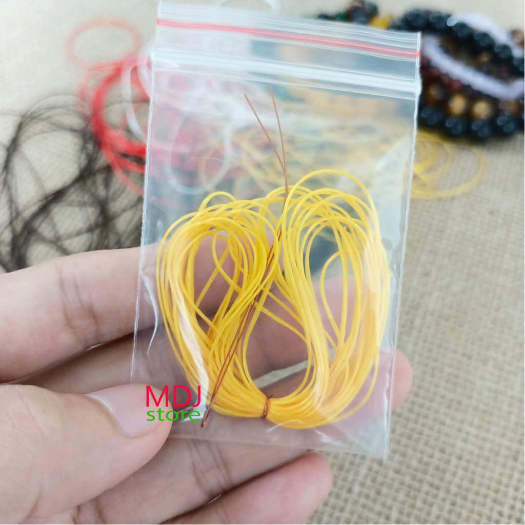 Dây chun chỉ cước lụa co giãn MDJ 3 mét xâu vòng đá xỏ handmade