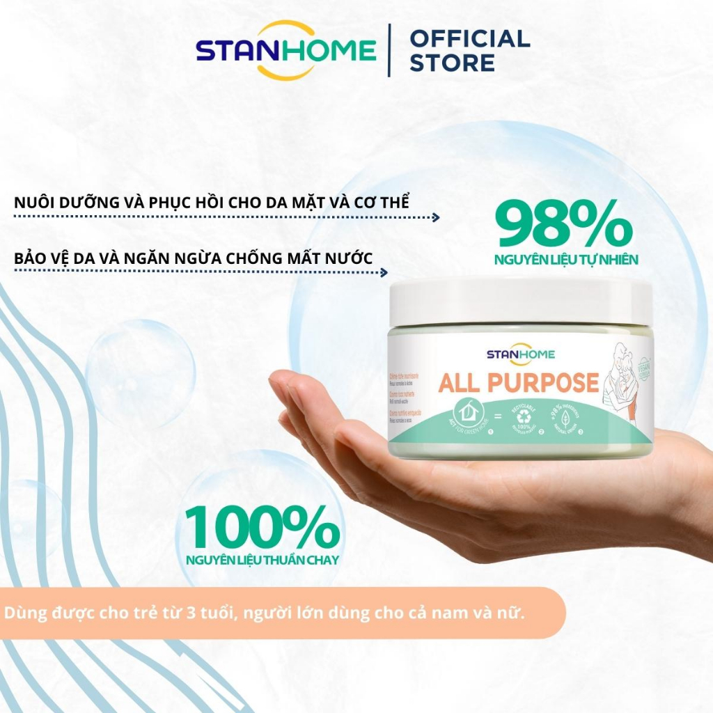 Kem Dưỡng Ẩm STANHOME All Purpose Cream 300ML Cho Da Khô Da Nhạy Cảm