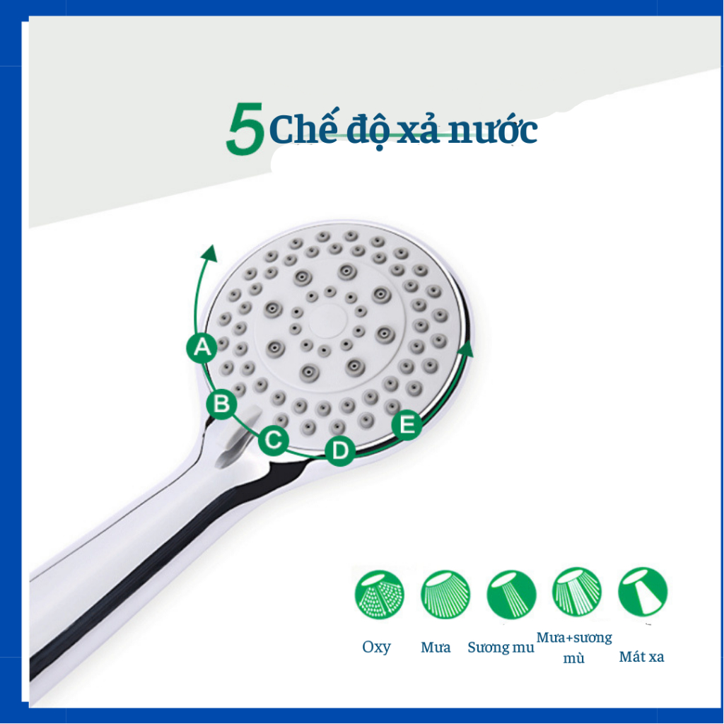 Bát sen tắm, bát sen tắm, bát sen tắm đứng mặt to 5 chế độ