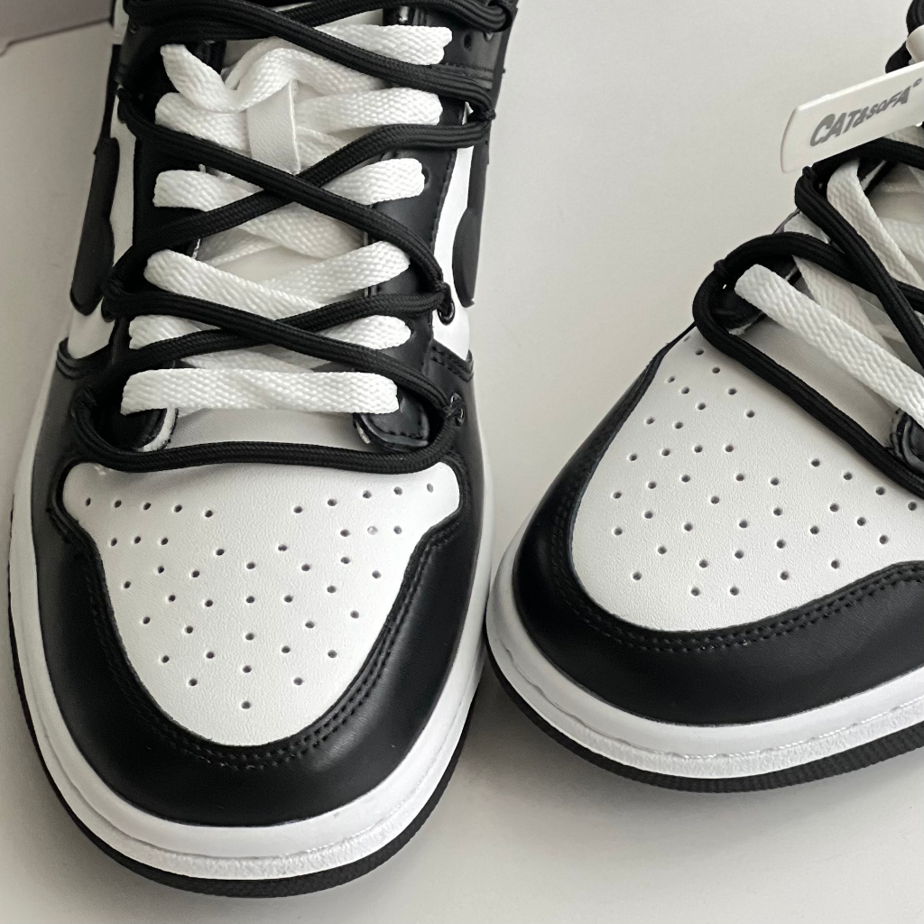 Giày Sneaker Cat & Sofa Dunk ' Black White '  Panda Màu Đen Trắng | PiuPiu Authentic