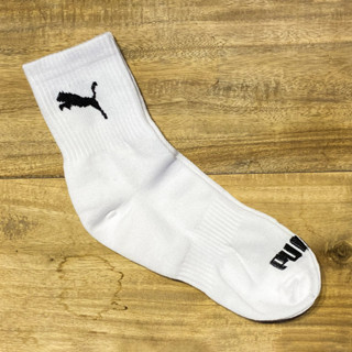 Tất Puma nam nữ loại cổ Lửng Vừa màu Trắng