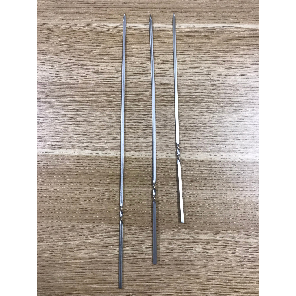 Bộ 10 Que Xiên Nướng Inox 304 Cao Cấp 30cm 35cm 38cm Loại Dày Cầm Cứng Chắc