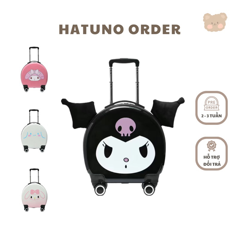Vali du lịch mini, vali cho bé vali sanrio siêu cute độc đáo - Hatuno order