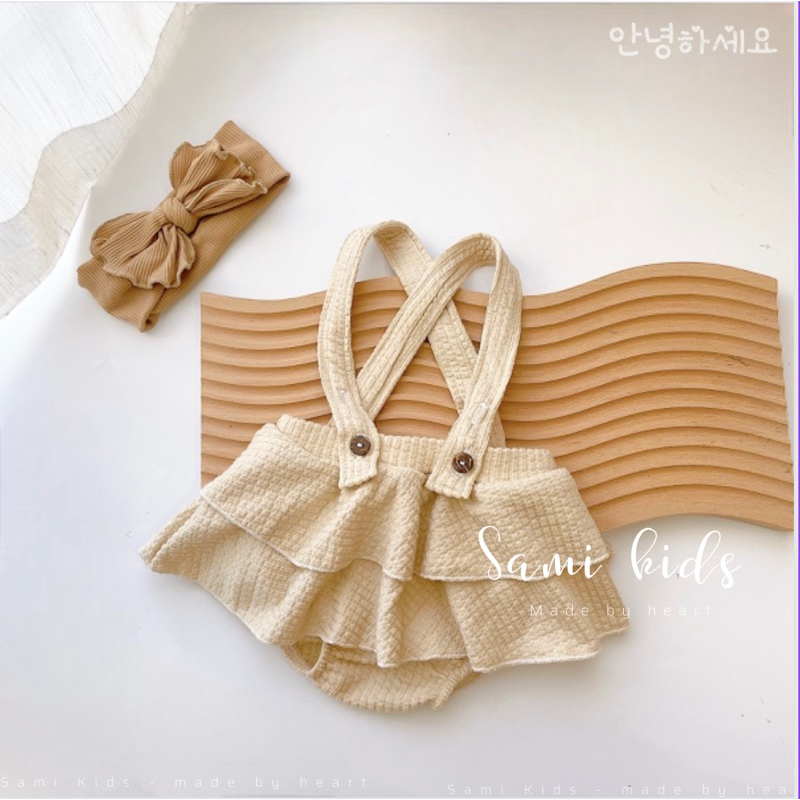 váy yếm cho bé gái phong cách Hàn 4-13kg SAMIKIDS