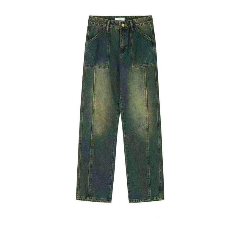 Quần Jean Nam Ống Xuông Xanh Khói 108