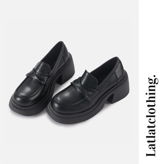 Giày oxford cổ thấp đế cao 5cm dành cho nữ -Giày cổ thấp - Đế bằng cao 5cm cá tính phong cách Anh Quốc