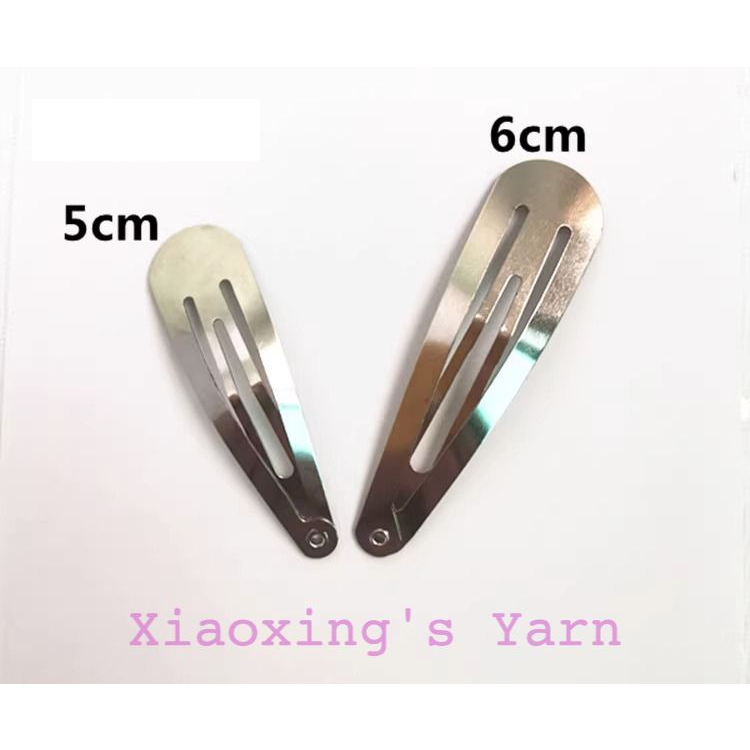 Phôi làm kẹp tóc hình giọt nước, kẹp tóc trơn làm handmade | Xiaoxing's Yarn