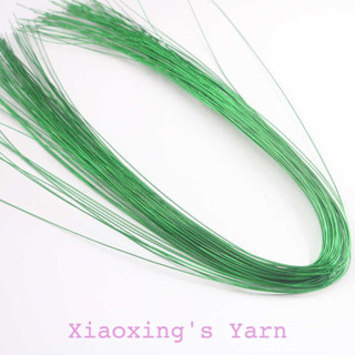 Kẽm xi màu xanh lá làm hoa len handmade sợi dài làm lá, hoa, dễ uốn nắn | Xiaoxing's Yarn