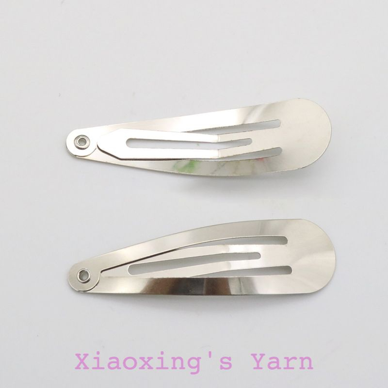 Phôi làm kẹp tóc hình giọt nước, kẹp tóc trơn làm handmade | Xiaoxing's Yarn