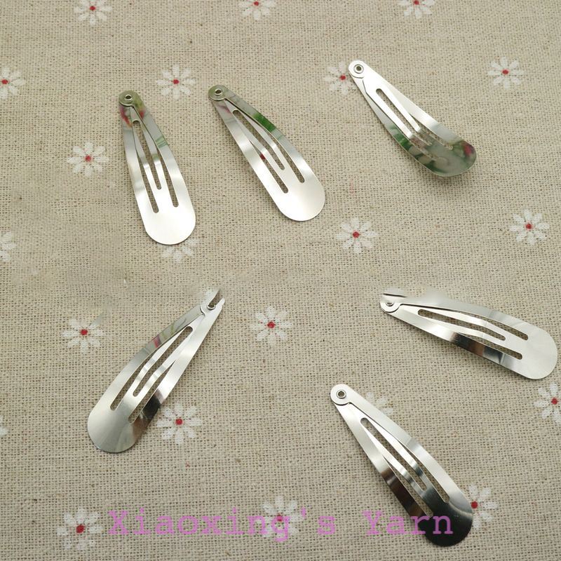 Phôi làm kẹp tóc hình giọt nước, kẹp tóc trơn làm handmade | Xiaoxing's Yarn