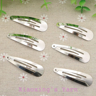 Phôi làm kẹp tóc hình giọt nước, kẹp tóc trơn làm handmade | Xiaoxing's Yarn