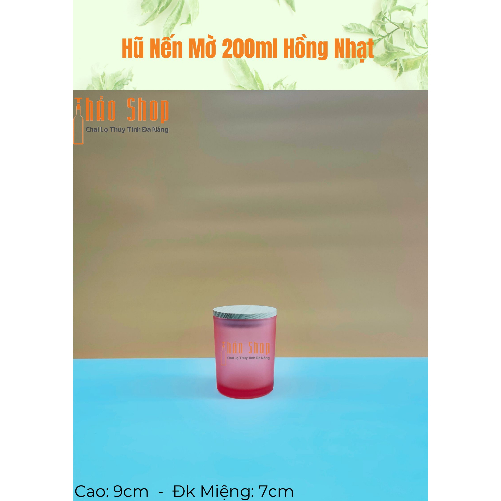🚩🚩 CỐC HŨ THỦY TINH ĐỰNG NẾN THƠM 200ml