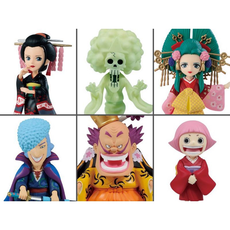 Mô hình One Piece - Wano WCF Vol 6 - Robin, Brook, Hyori, Denjiro, Orochi, Otoko chính hãng