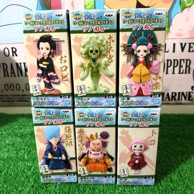 Mô hình One Piece - Wano WCF Vol 6 - Robin, Brook, Hyori, Denjiro, Orochi, Otoko chính hãng