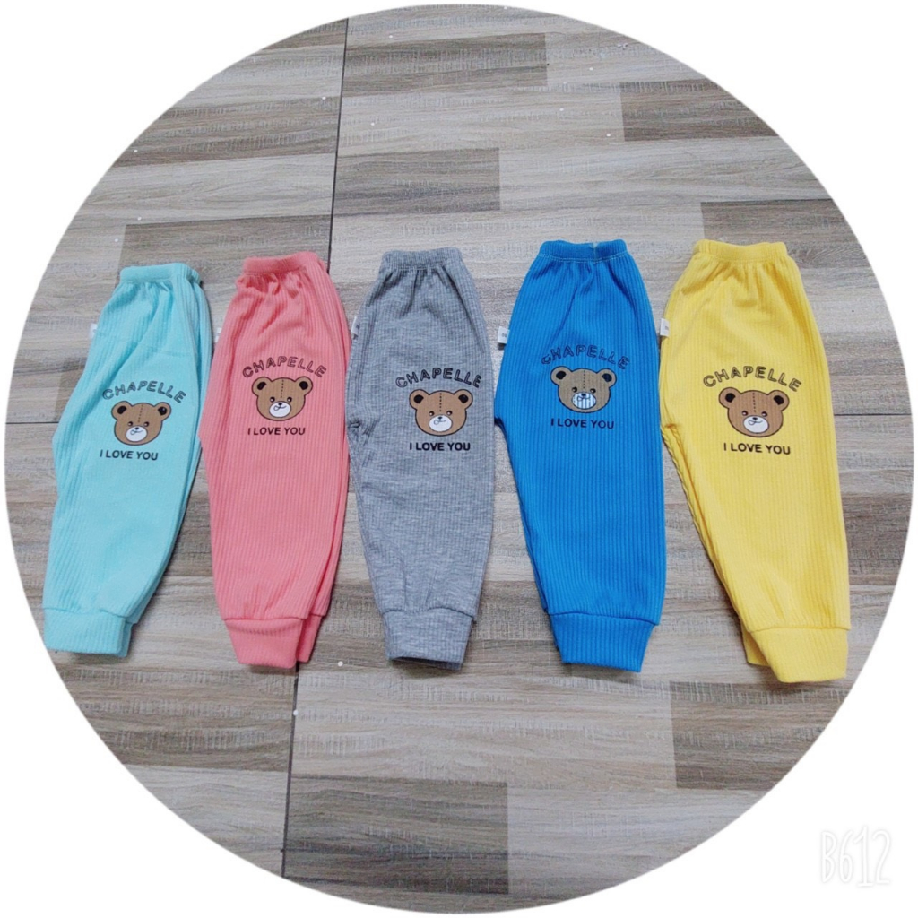 Combo 10q dài thun gân tăm cho bé từ 4-16kg