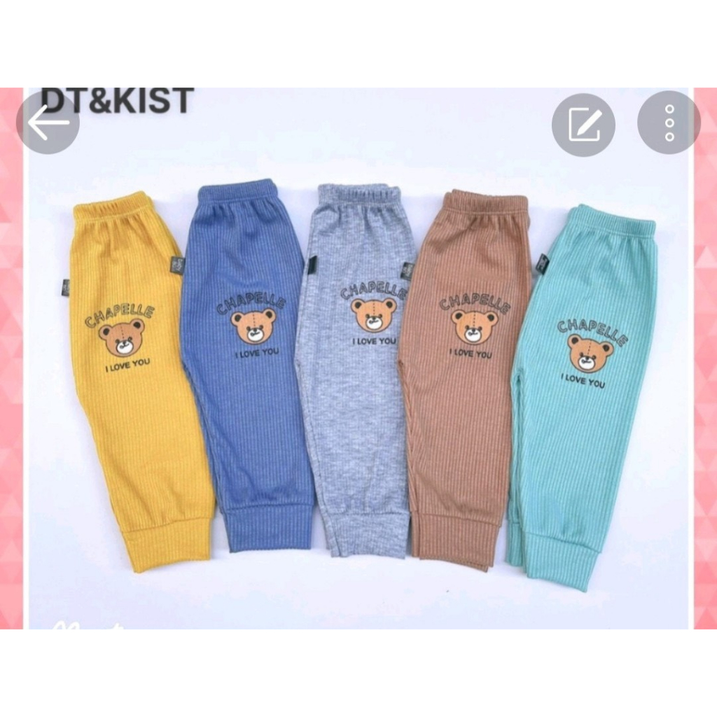 Combo 10q dài thun gân tăm cho bé từ 4-16kg