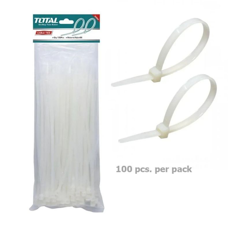 Túi 100 sợi dây rút màu trắng 100 x 2.5mm TOTAL THTCT1001