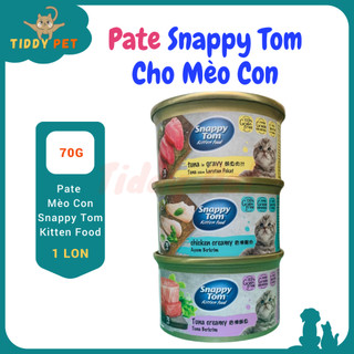 Pate mèo con snappy tom premium kitten lon 70g, pate snappy tom mèo con