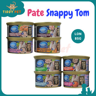 Pate snappy tom premium lon 85g, pate cho mèo mọi lứa tuổi - tiddy pet shop