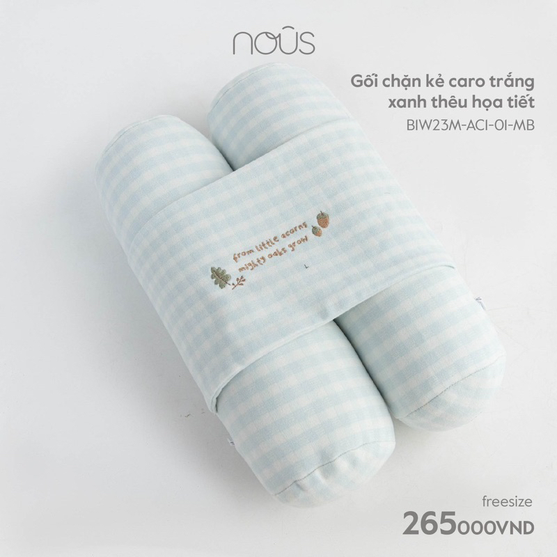 Gối Chặn Nous, Gối nằm Cho bé Sơ Sinh Chính Hãng Nous Mẫu Mới