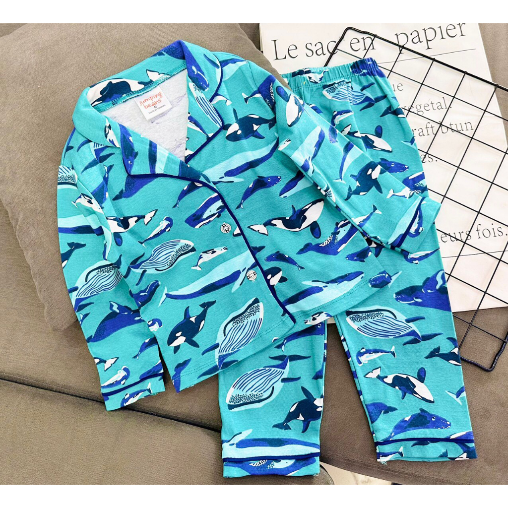 Bộ Đồ Ngủ Pijama Cho Bé Trai 9-21 Kg Set Quần Áo Dài Pizama Trẻ Em Cotton Dày Dặn In Hình Ô Tô Khủng Long Homie Kids