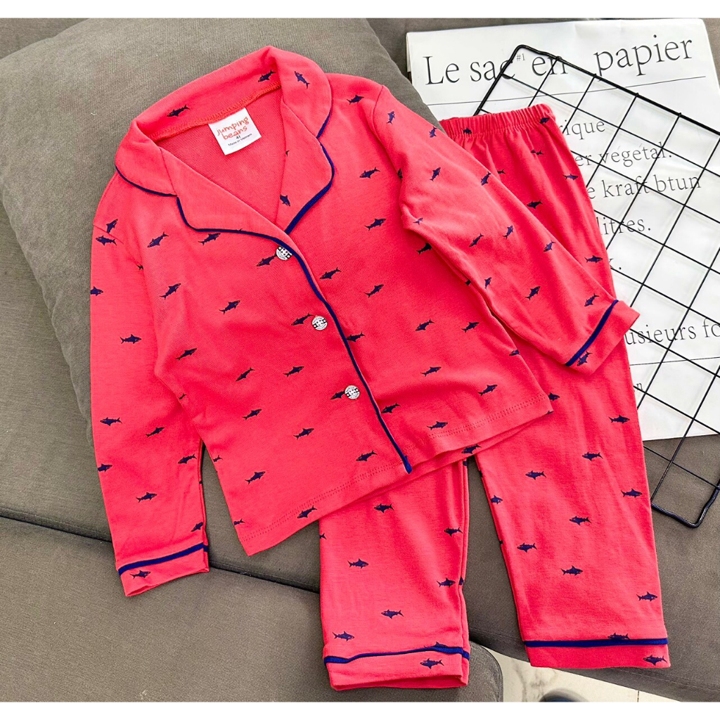 Bộ Đồ Ngủ Pijama Cho Bé Trai 9-21 Kg Set Quần Áo Dài Pizama Trẻ Em Cotton Dày Dặn In Hình Ô Tô Khủng Long Homie Kids
