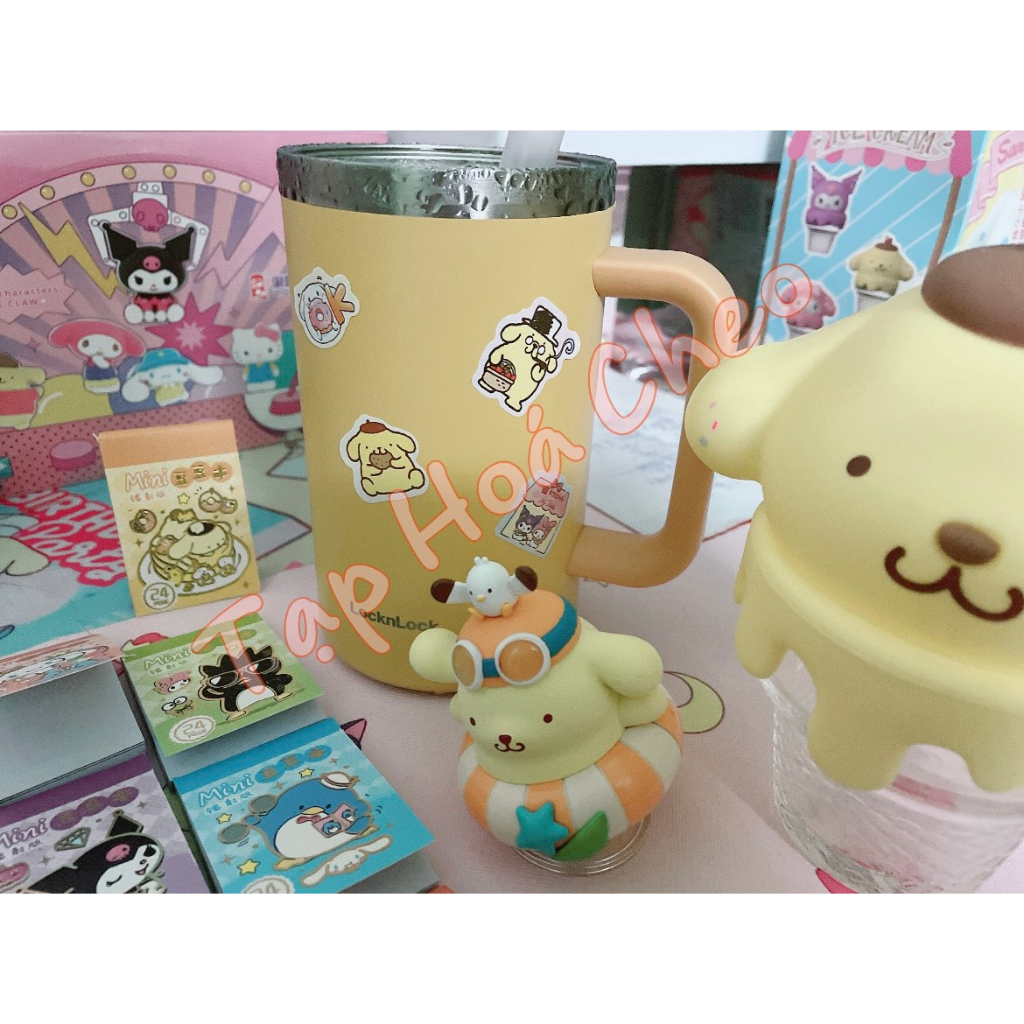 Sổ Hình Dán Sticker Hoạt hình Sanrio Mini siêu dể thương trang trí