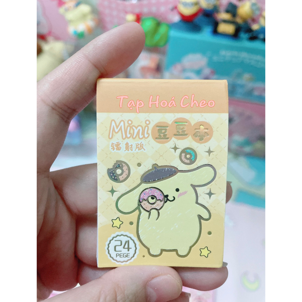 Sổ Hình Dán Sticker Hoạt hình Sanrio Mini siêu dể thương trang trí