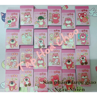Sổ Hình Dán Sticker Hoạt hình Gấu Dâu Mini siêu dể thương trang trí