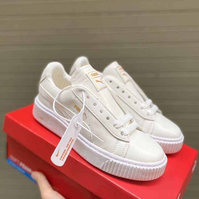 Giày thể thao PU.MA trắng full , giày sneaker kẻ đen hàng cao cấp full box bill