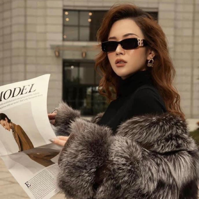 Kính mát nam nữ, Gọng kính râm cao cấp Balen nhỏ chống tia Uv400 C76 Jolie eyewear