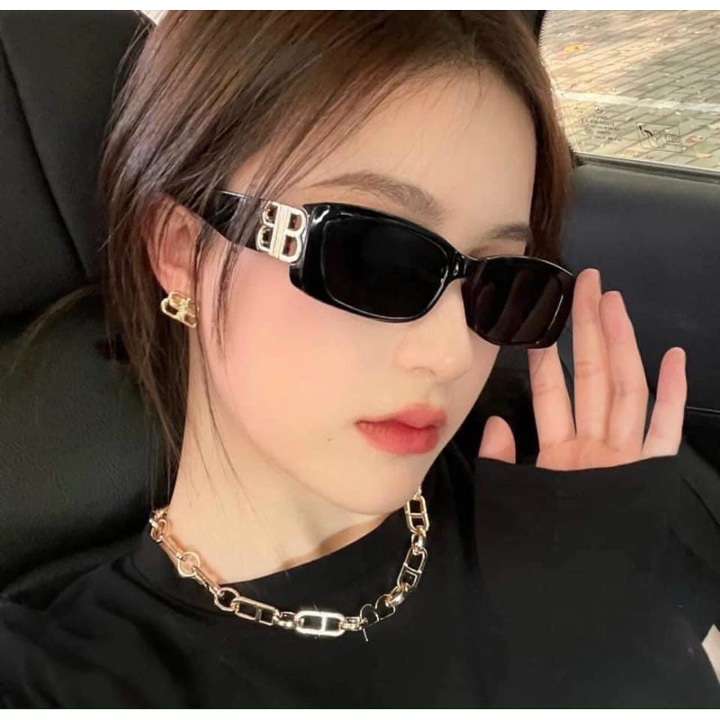 Kính mát nam nữ, Gọng kính râm cao cấp Balen nhỏ chống tia Uv400 C76 Jolie eyewear