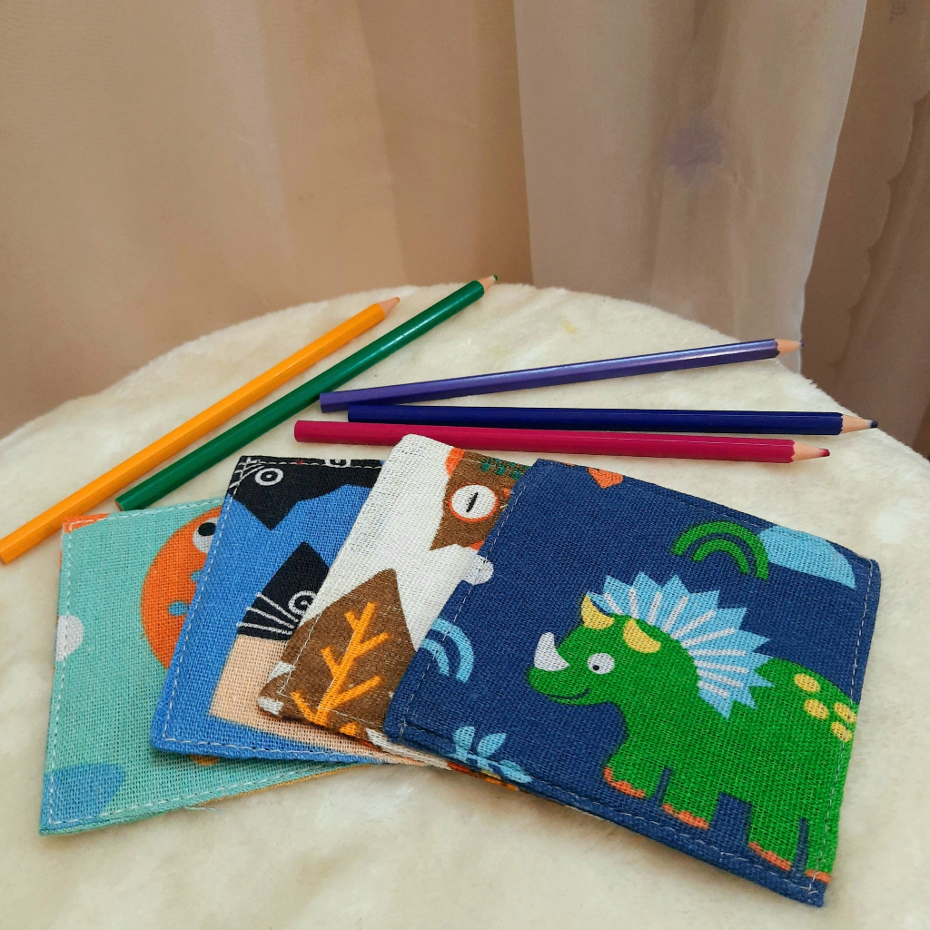 Lót ly/ Lót cốc vải canvas vintage, nhiều họa tiết, nhiều mẫu Handmade