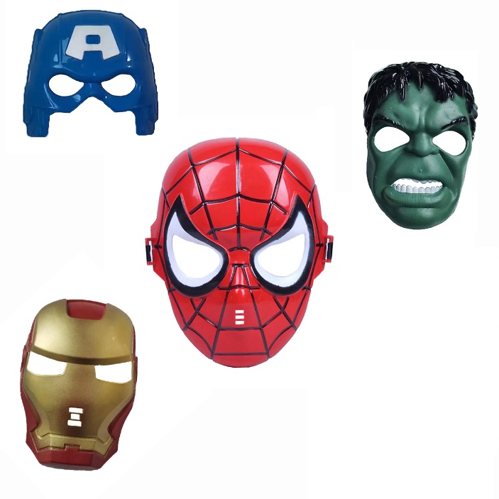 Đồ Chơi Trẻ Em Mặt Nạ Hóa Trang Nhân Vật Siêu Anh Hùng Iron Man Hulk Spider Man Cho Bé