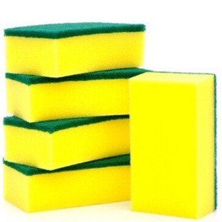 Combo 10 miếng bọt biển rửa chén vàng xanh