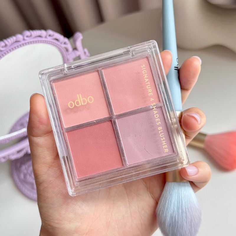 BẢNG MÁ HỒNG ODBO OD1309 SIGNUTURE 4 SHADES BLUSHER