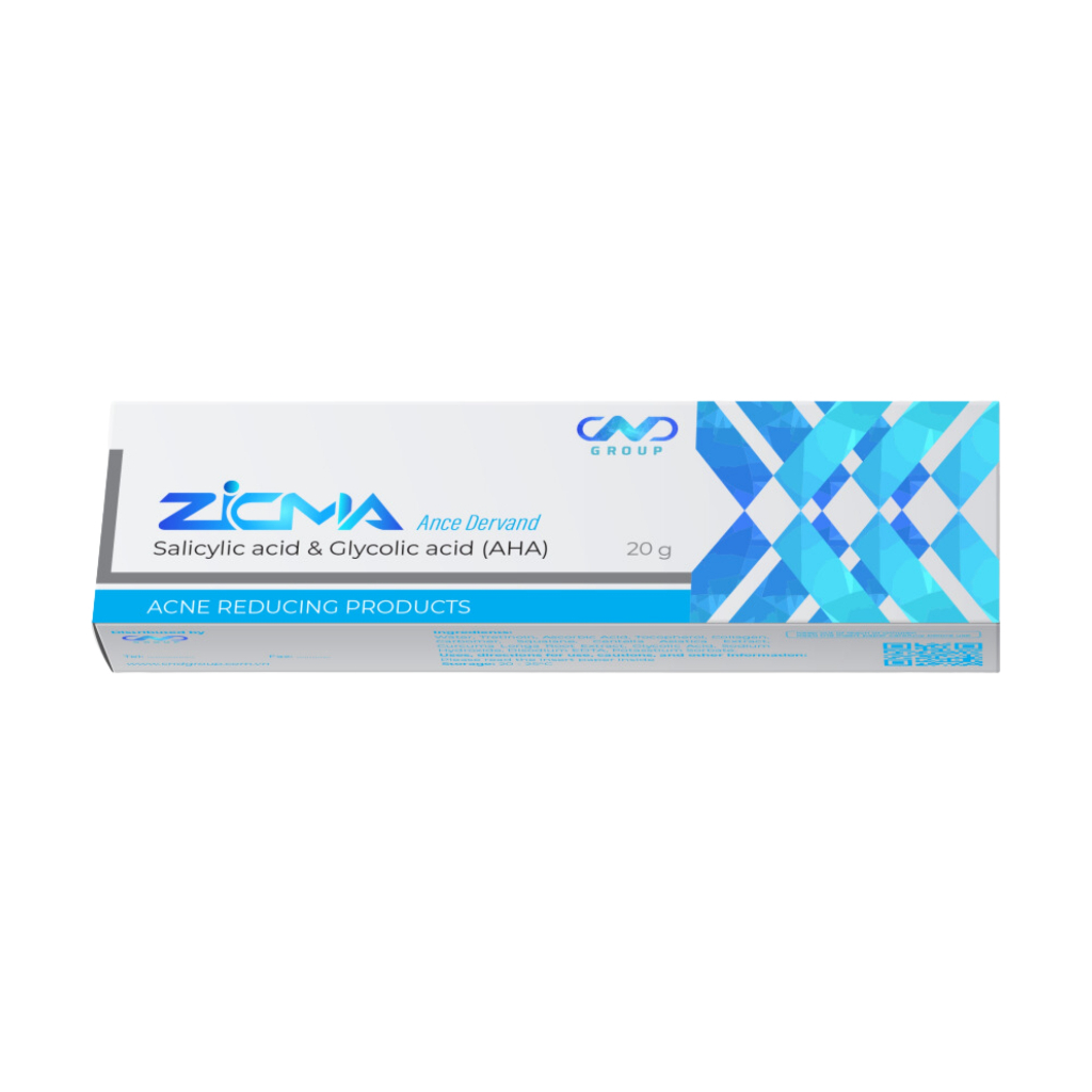 Kem Giảm Mụn Ẩn Acne Dervand Zicma Giảm Mụn Đầu Đen, Trứng Cá, Giảm Nhân Mụn Hiệu Quả, Âcnederm Megaduo