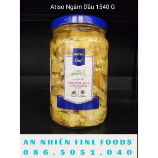 Atiso Ngâm Dầu lọ 1540 Gram Metro Chef Annhienfooddeli
