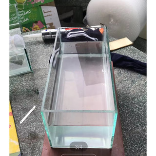bể cá mini 30x15x15cm kính 5li mới