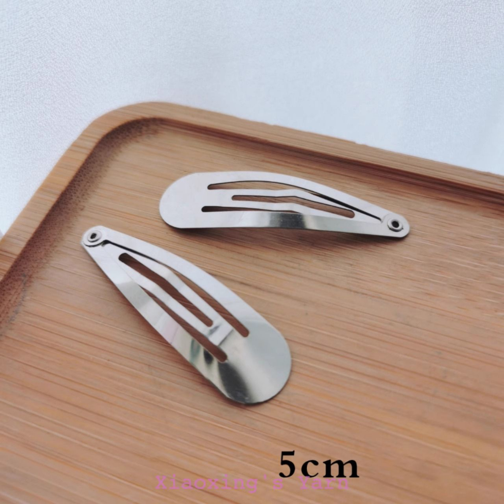 Phôi làm kẹp tóc hình giọt nước, kẹp tóc trơn làm handmade | Xiaoxing's Yarn