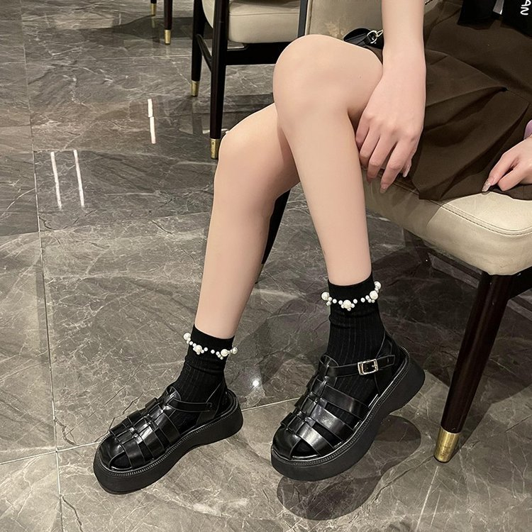 Dép Sandal Đế Bệt Dày Thời Trang Mùa Hè Dành Cho Nữ, Dép Chiến Binh Quai Hậu Kiểu Dáng Cá Tính Mẫu Mới