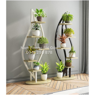 Kệ trang trí, kệ hoa, kệ trưng bày cây cảnh chiếc lá độc đáo
