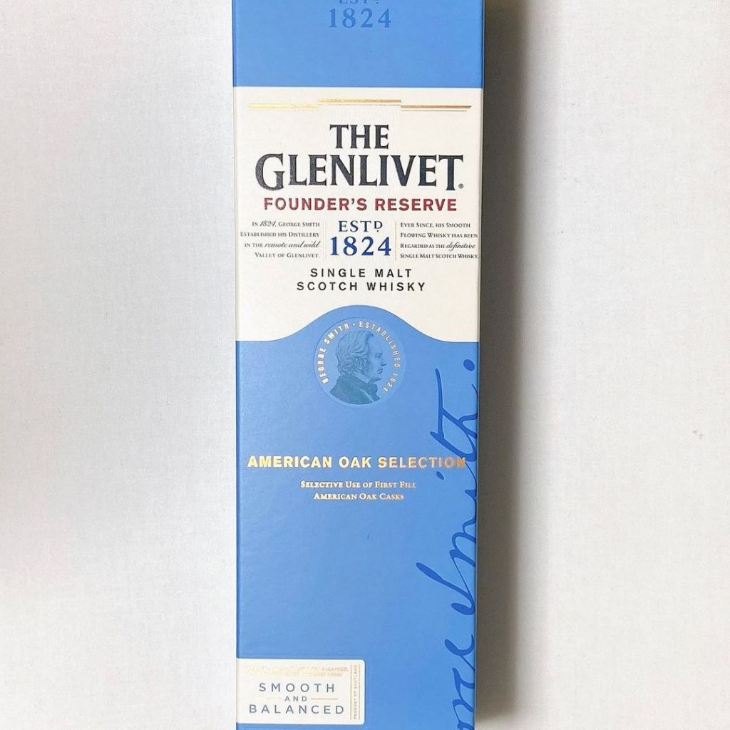 [Rượu][Rượu mạnh][Single Malt Scotch Whisky] THE GLENLIVET 1824 Founder's Reserve, 40% VOL