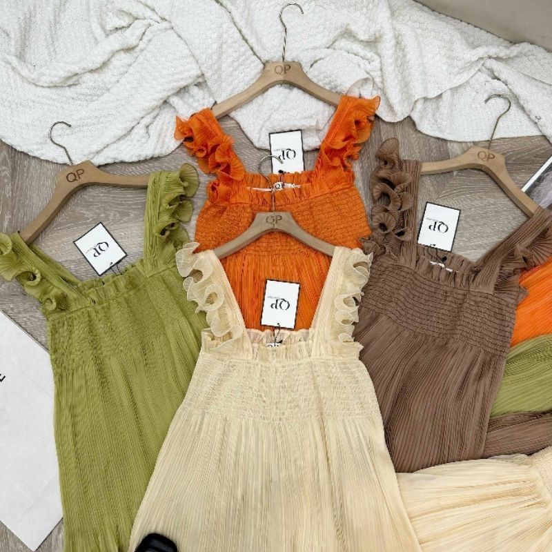 Sét 2 dây bèo tay chun ngực dập ly