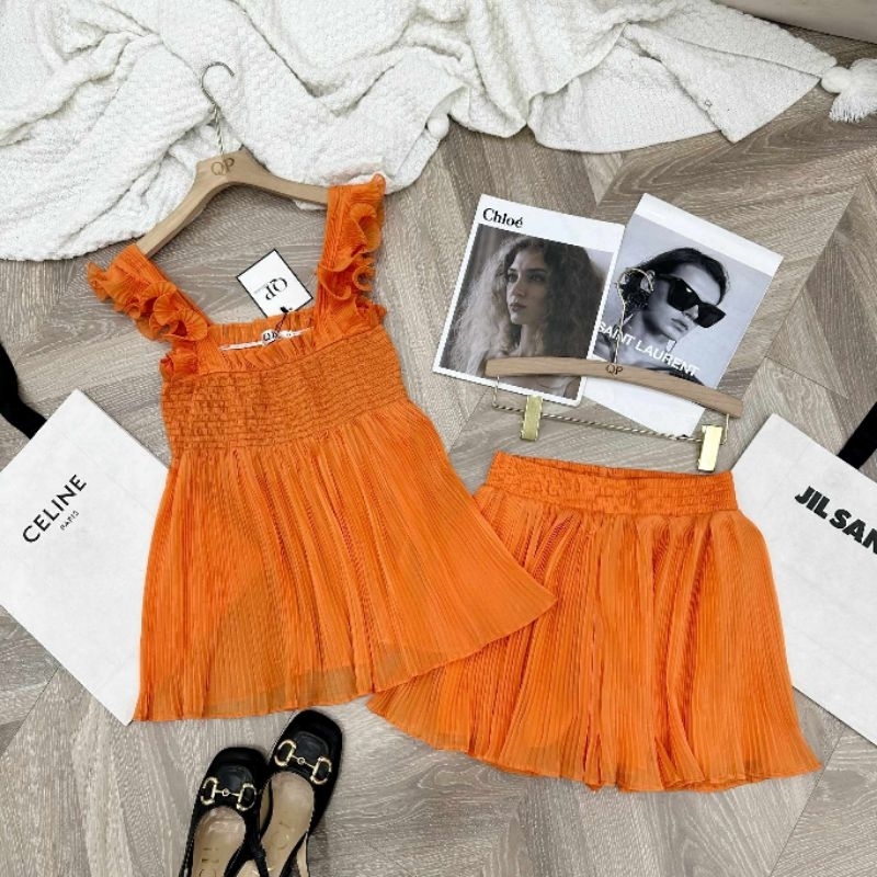 Sét 2 dây bèo tay chun ngực dập ly