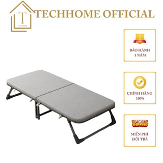 Giường Gấp Gọn Văn Phòng Nằm Ngủ Trưa, Giường Xếp Gấp Gọn Thông Minh Có Bánh Xe Tiện Lợi Tech Home G02